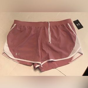 Under Armour shorts womens fly by 2.0 muted lilac size 2XL gym training running
